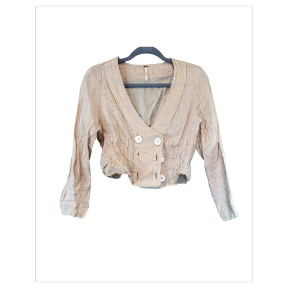 Free People Tan Crop Top